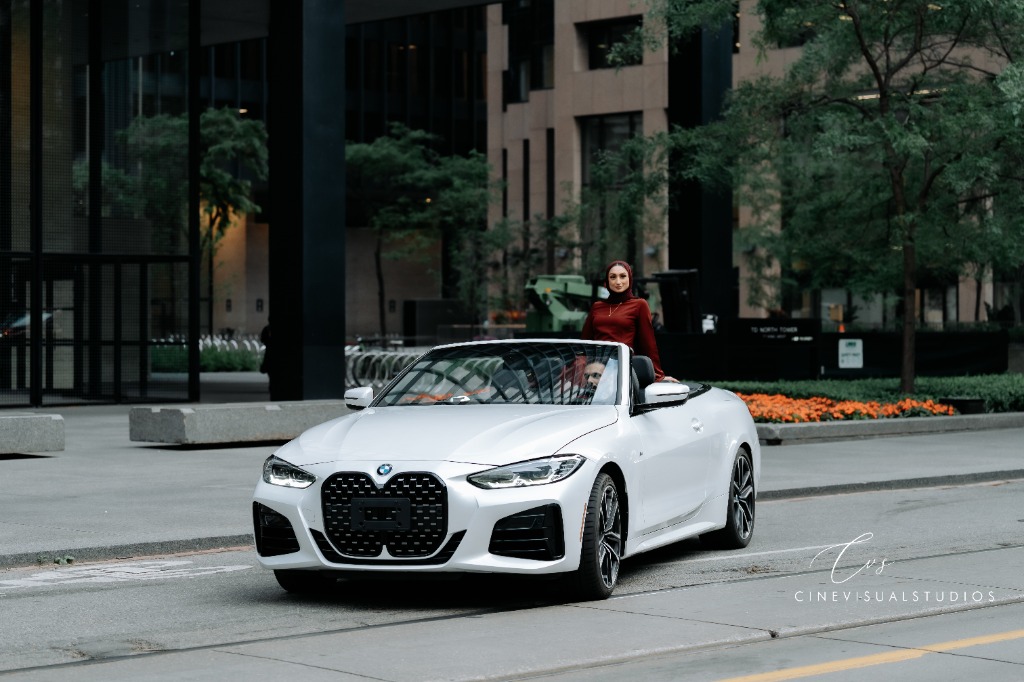 Warda & Atif BMW Convertible Editorial Shoot